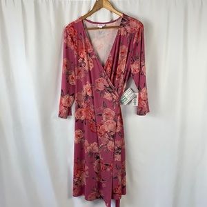 LuLaRoe Michelle Wrap Dress 2X NEW!